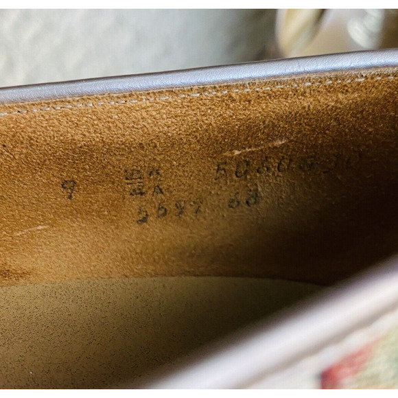 Vintage Mid High Heel Pumps Cosmopolitans Mid Century Tapestry Textile Shoes US9 - Picture 11 of 13